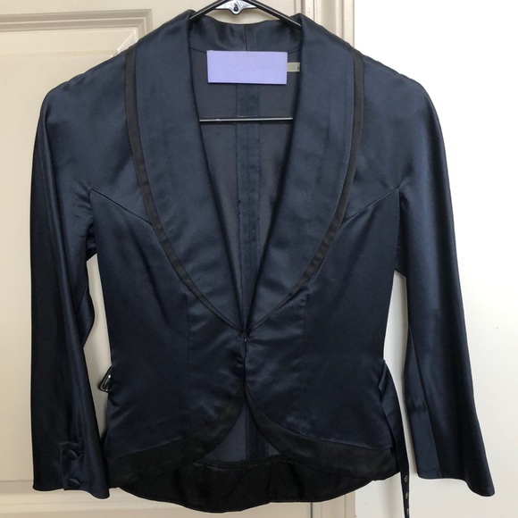 Vera Wang Lavender Label Silk Jacket - Picture 2 of 6